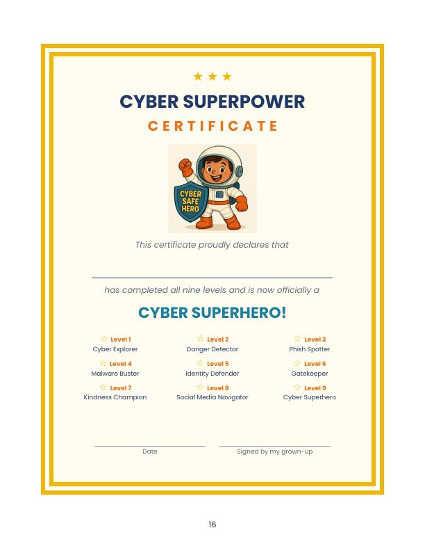 Preview of the Cyber Superpower Certificate